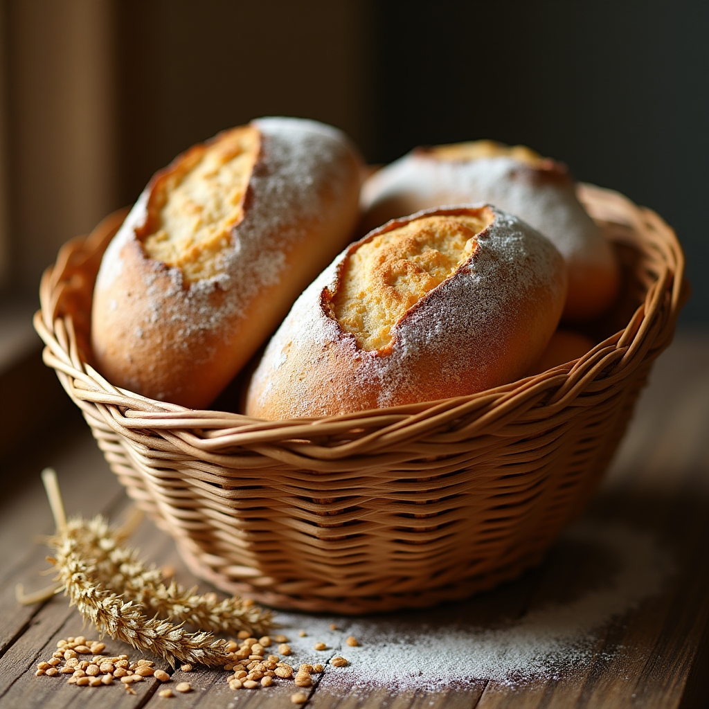 Corbeille à pain en osier