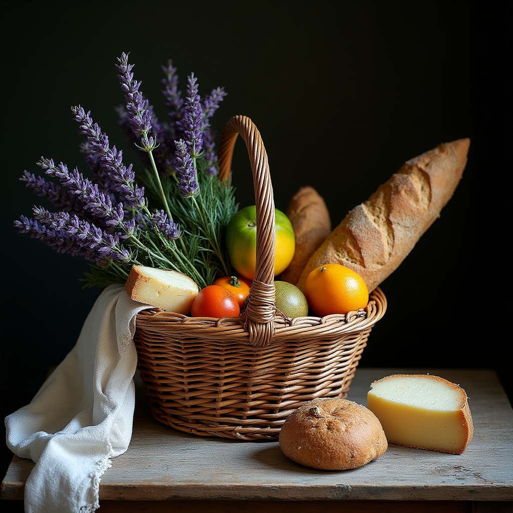 Panier de marché traditionnel