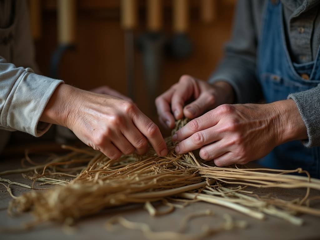 Technique traditionnelle de vannerie